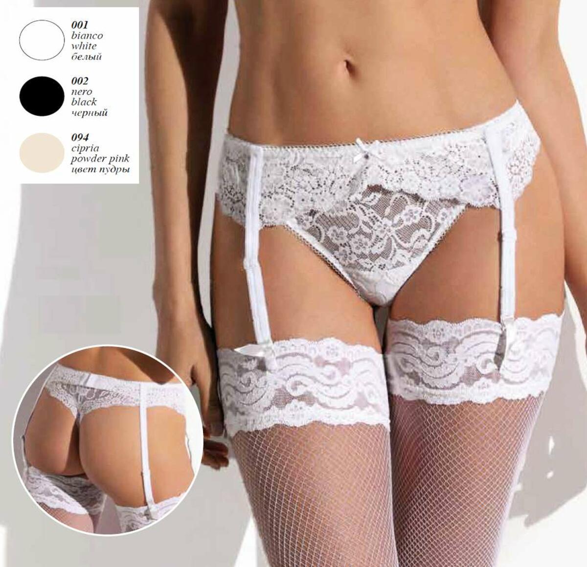Reggicalze Sièlei 2679 allure sensuale in pizzo floreale
