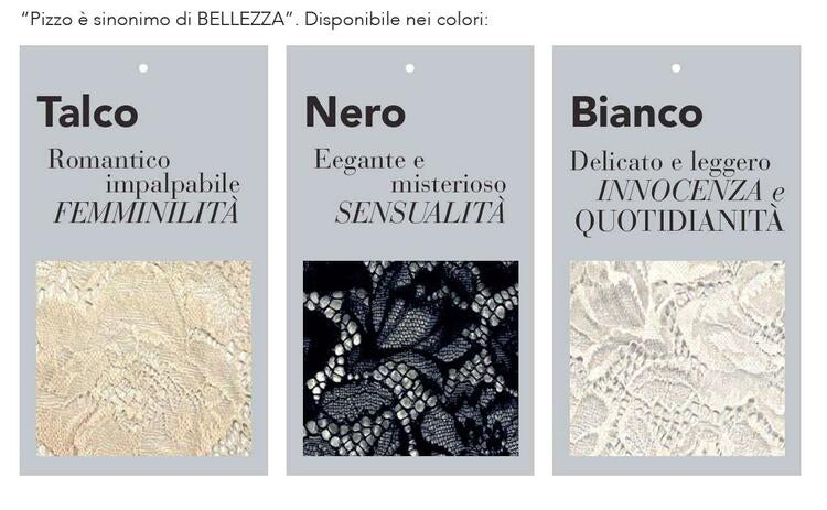 Brasiliana Lormar wing V-SHAPE in pizzo floreale