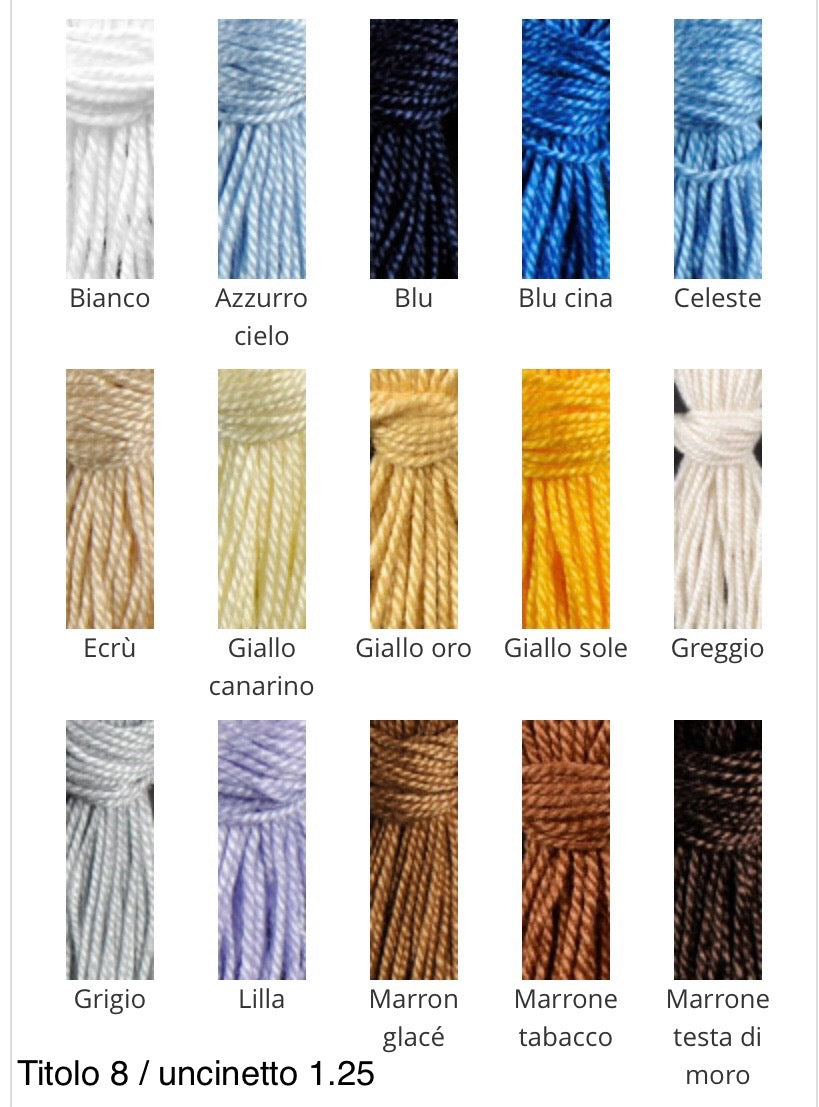 Filato Silke filo di Scozia Perle' Titolo 8