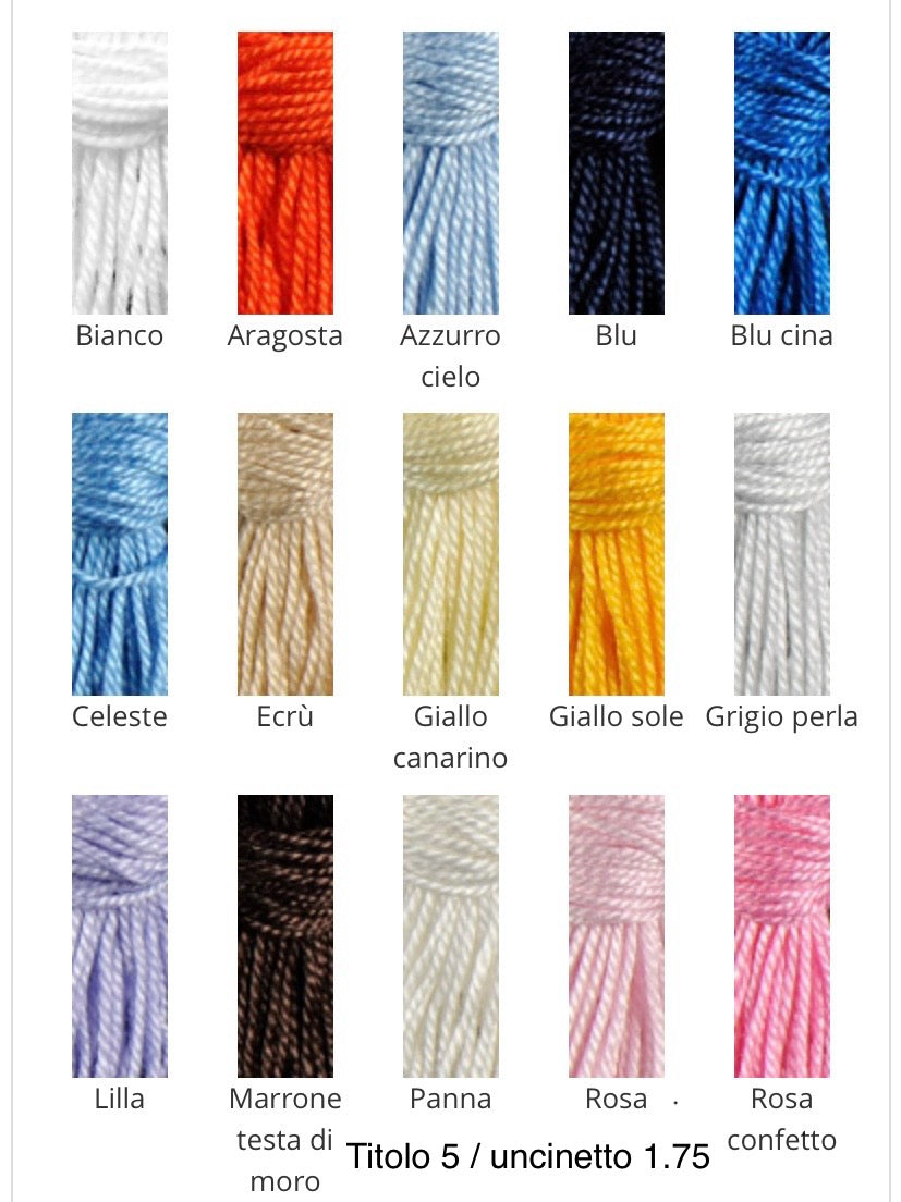 Filato Silke filo di Scozia Perle' Titolo 5