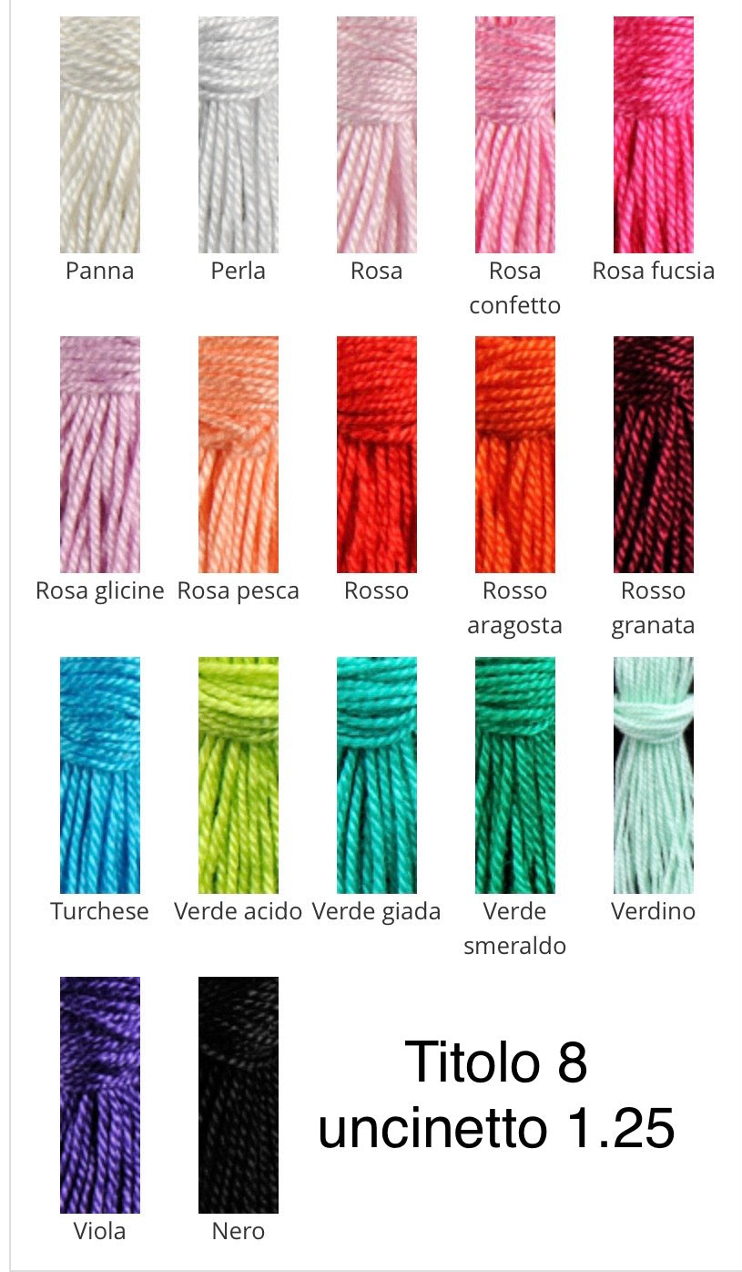 Filato Silke filo di Scozia Perle' Titolo 8