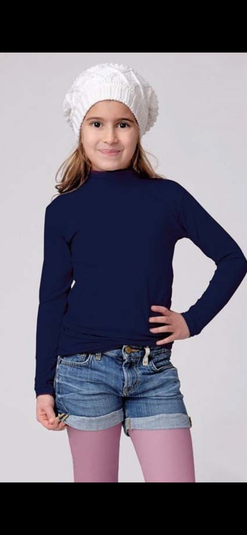 Lupetto bimba jadea 262 in cotone elasticizzato