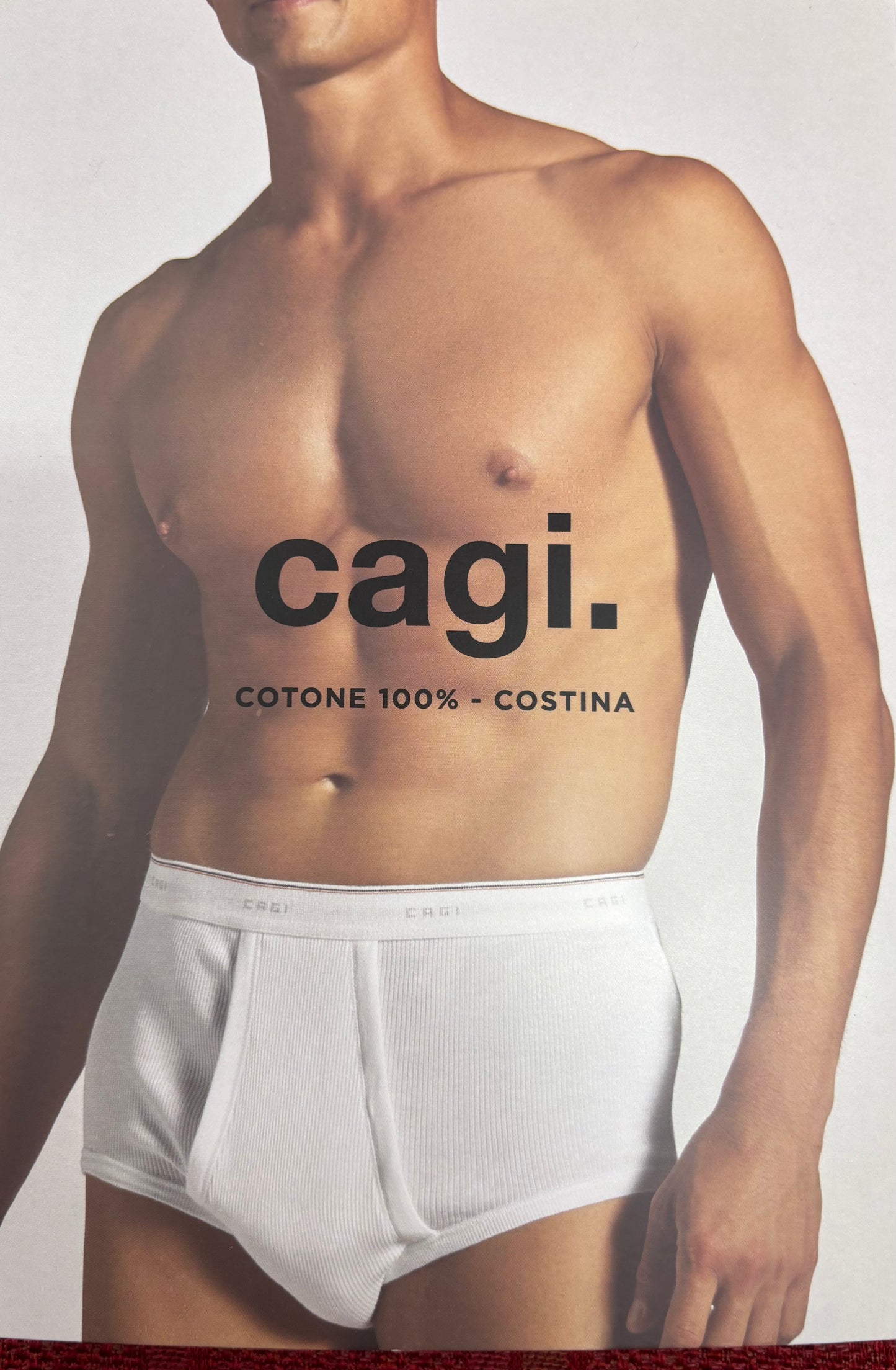 Slip uomo con Apertura Cagi VCAT01200 in Cotone Costina