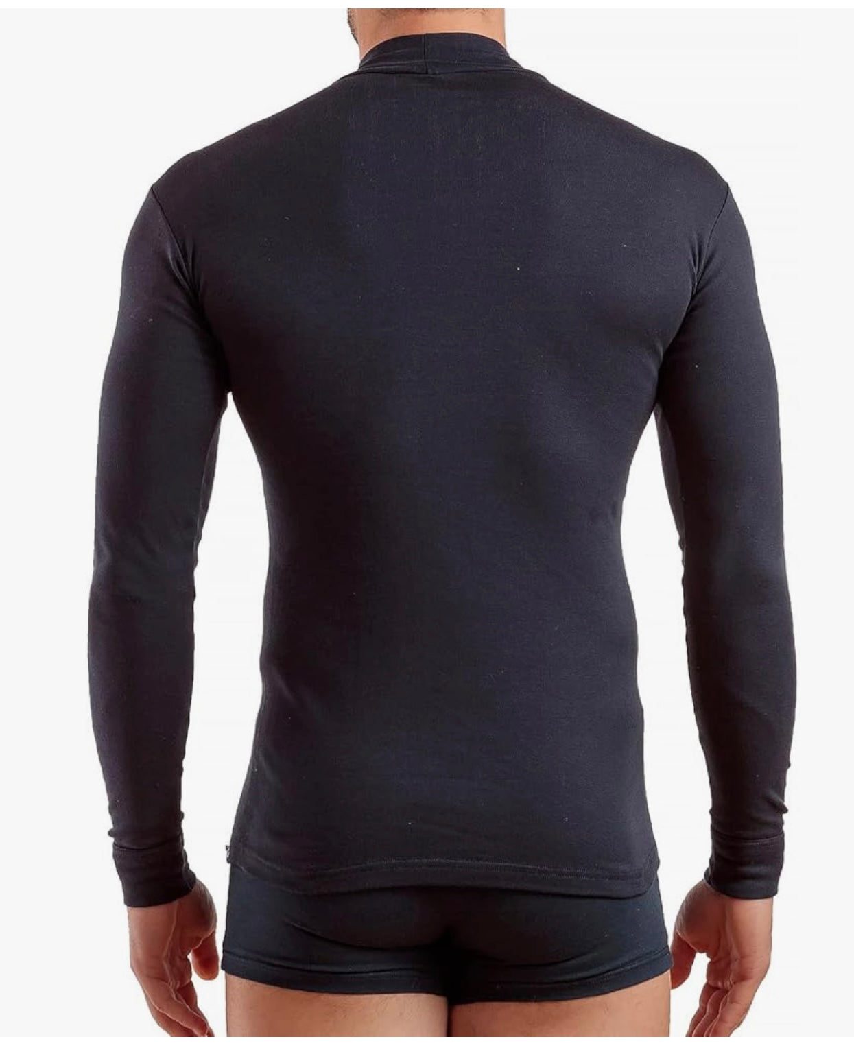 Enrico Coveri ET1205 Men's Long Sleeve Warm Cotton Interlock Turtleneck