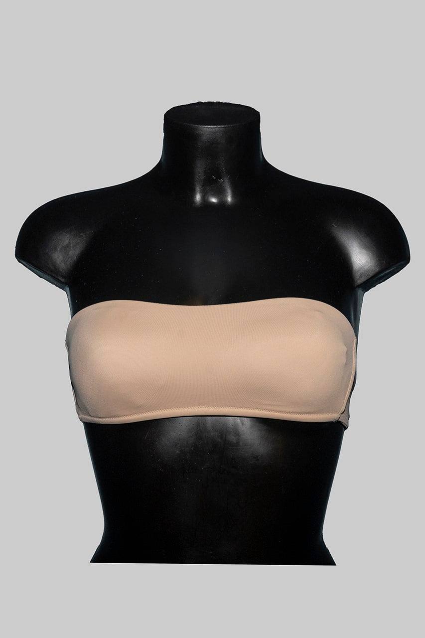Unlined bandeau bra with removable padding. Without underwire Infiore 2011