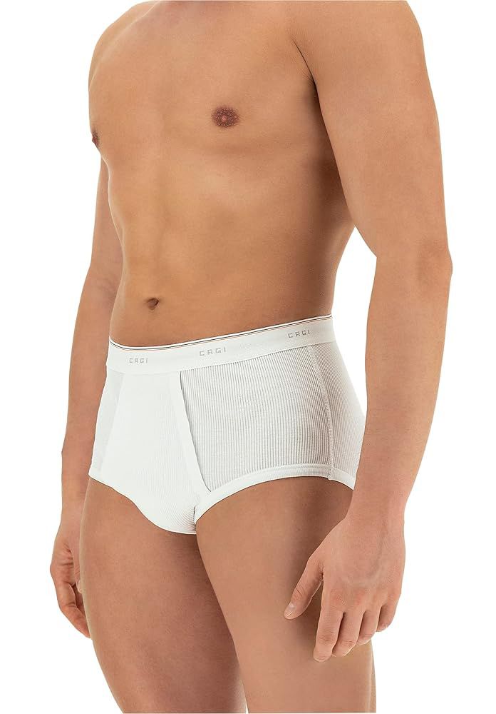 Slip uomo con Apertura Cagi VCAT01200 in Cotone Costina