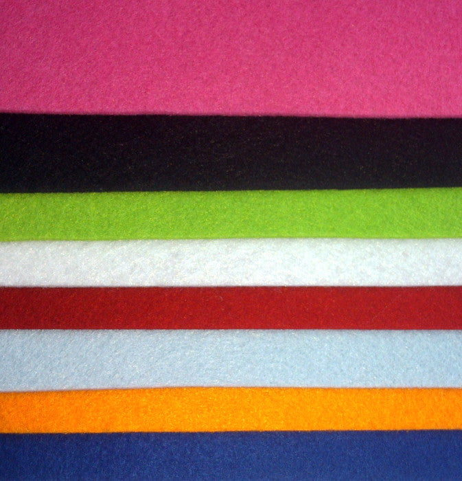 Colored felt