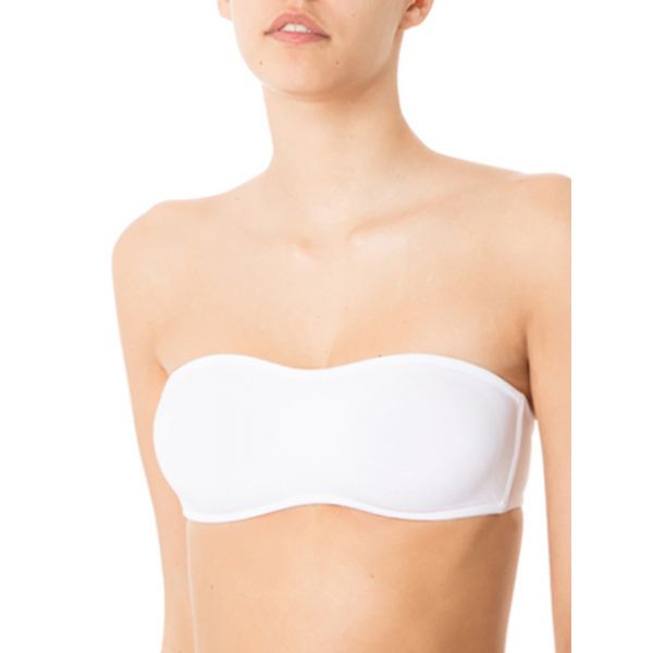 Unlined bandeau bra with removable padding. Without underwire Infiore 2011