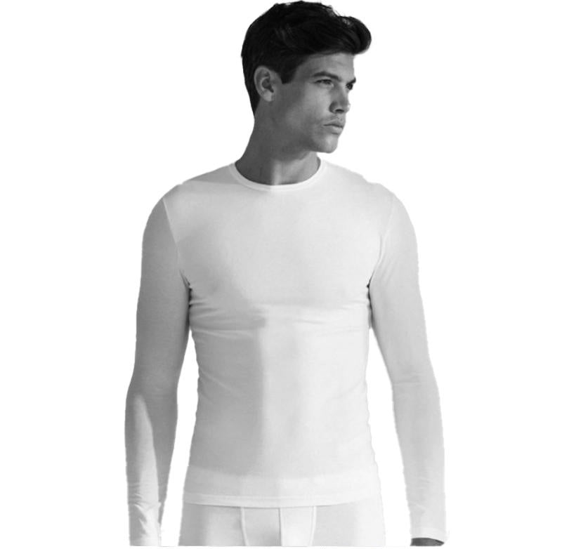 Men's long warm cotton sweater