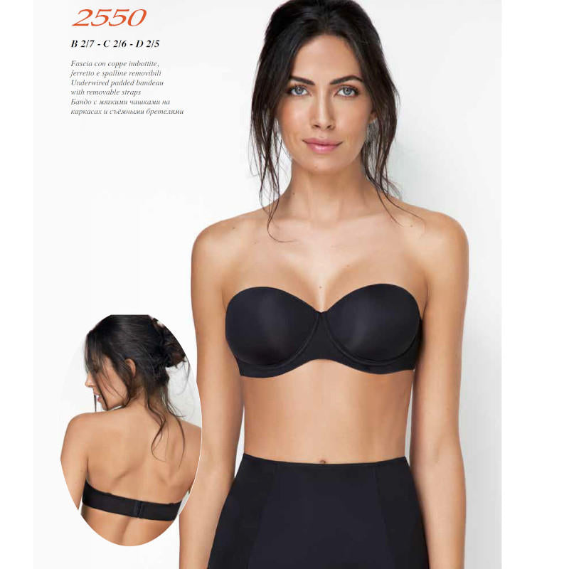 Sièlei 2550 Padded Underwired Bandeau Bra C Cup