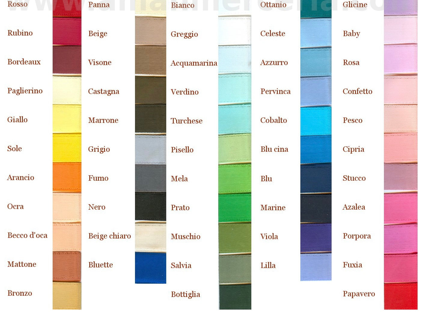 Satin ribbons
