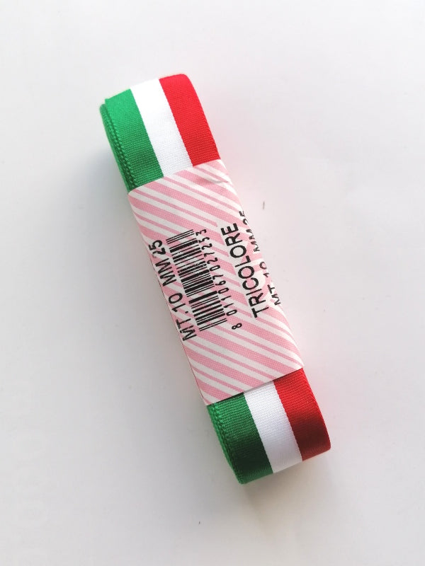 Tricolour taffeta ribbon