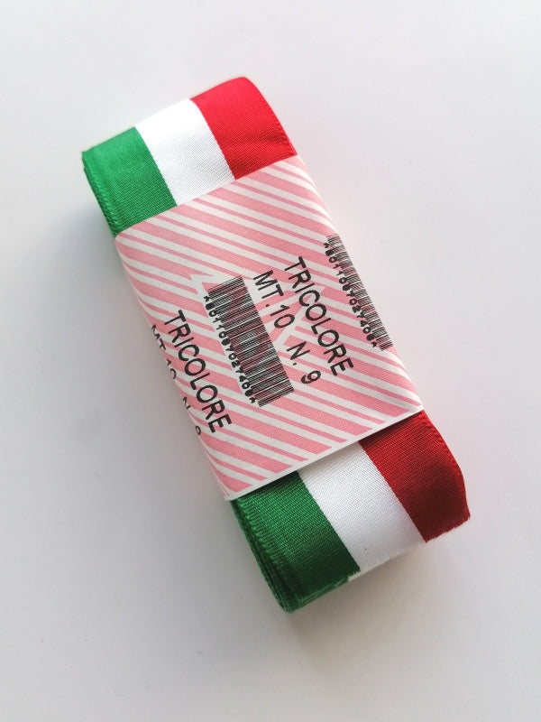 Tricolour taffeta ribbon