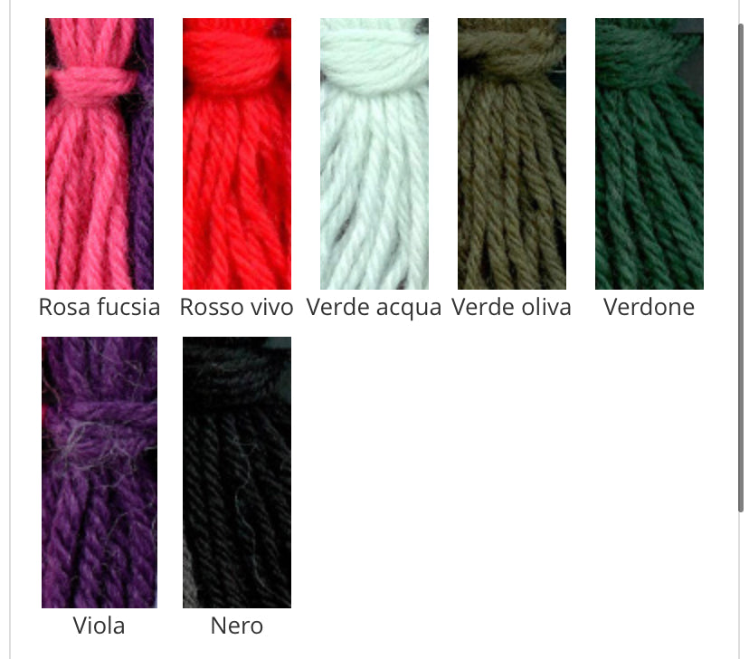 Wool: 50% pure virgin wool 50% acrylic