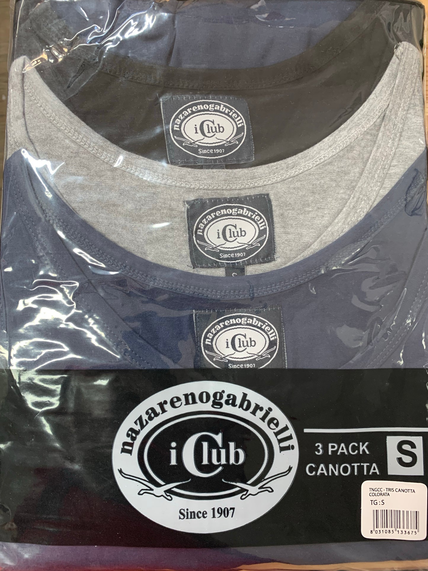 Canottiera uomo 3 PZ 100% cotone