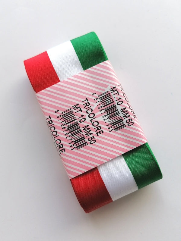 Tricolour taffeta ribbon