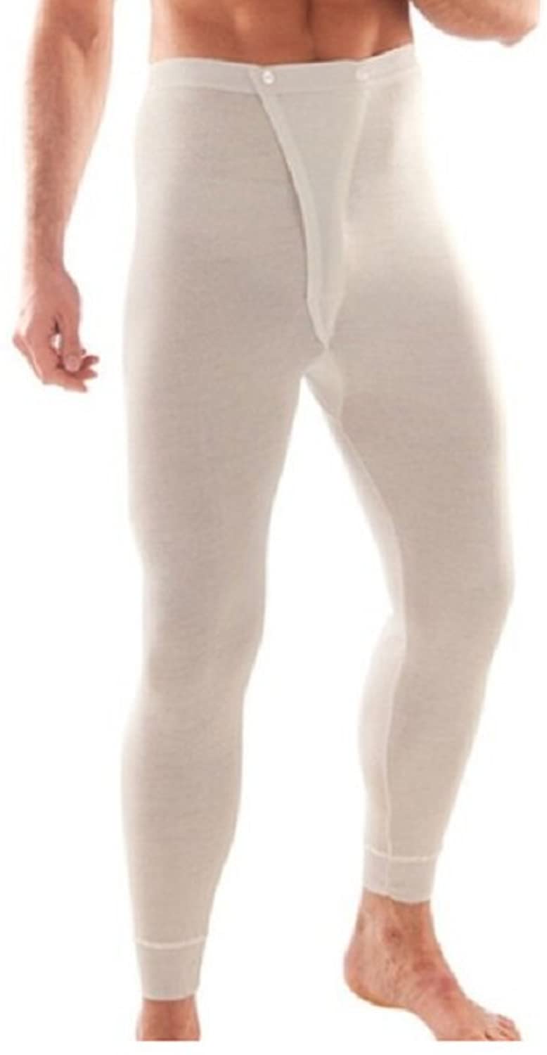 Men's long wool cotton underwear
