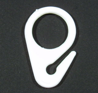 Plastic curtain rings internal/external with hook 20mm