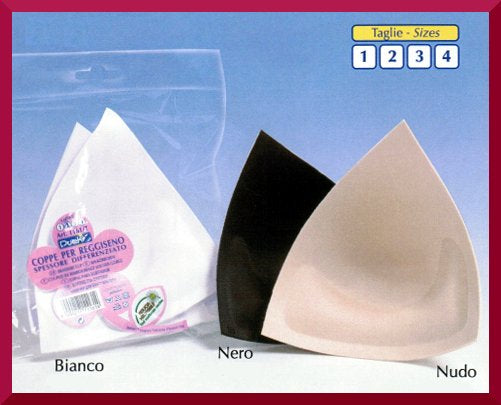 Triangle bra cups