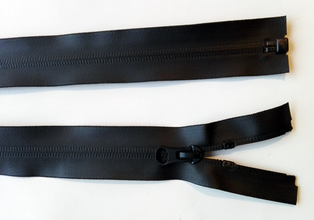 Coated, water-repellent and windproof zip 80 cm