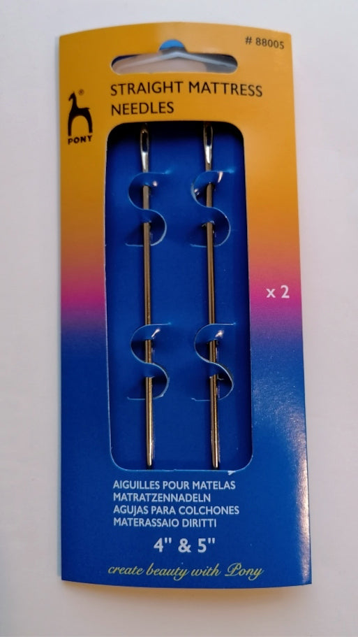 Straight mattress needles