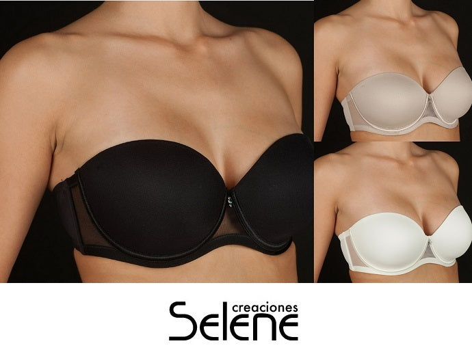 Selene Esmeralda Padded Underwired Bandeau Bra C Cup