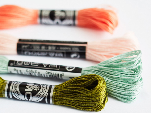 Colored embroidery cotton title 25