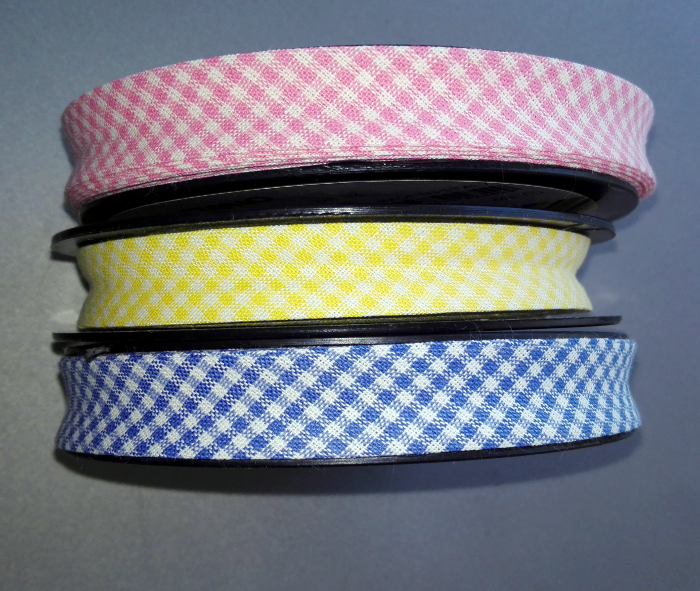 Cotton Bias Tape Checked