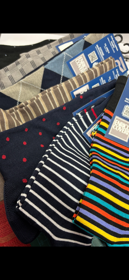 Calze uomo lungo, Enrico Coveri