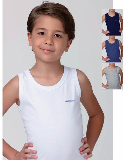 Enrico Coveri ET4102 pure cotton baby tank top