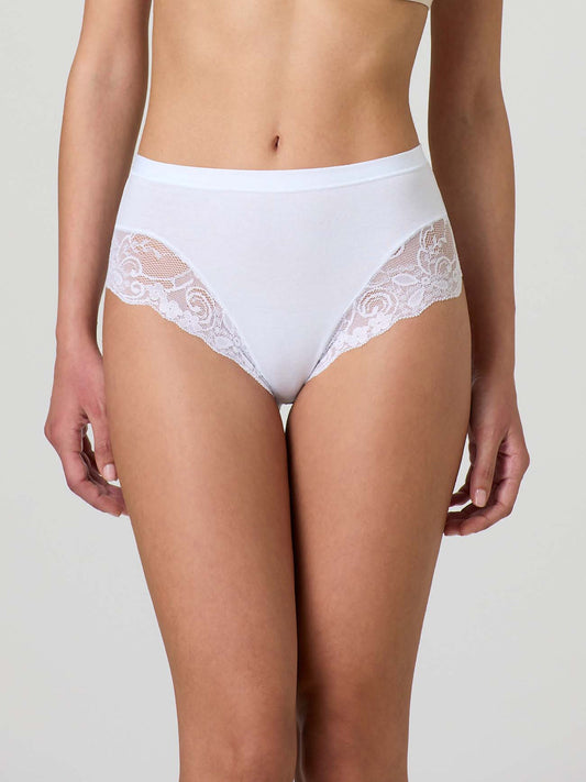 Slip donna  MIDI IN COTONE MODAL CON FASCIA E PIZZO FRONTALE JADEA  521