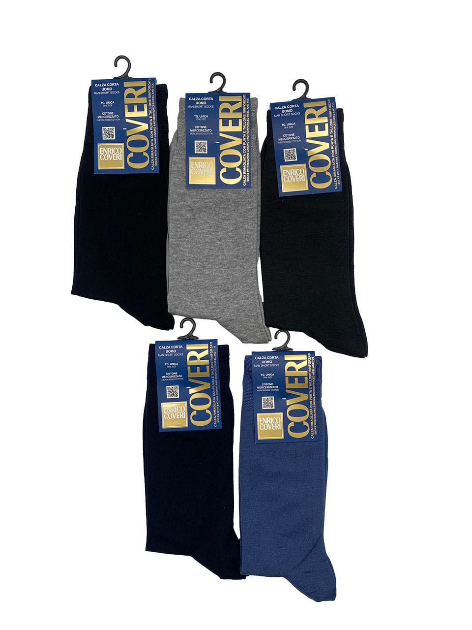 Calze uomo corto, metà polpaccio, Enrico Coveri