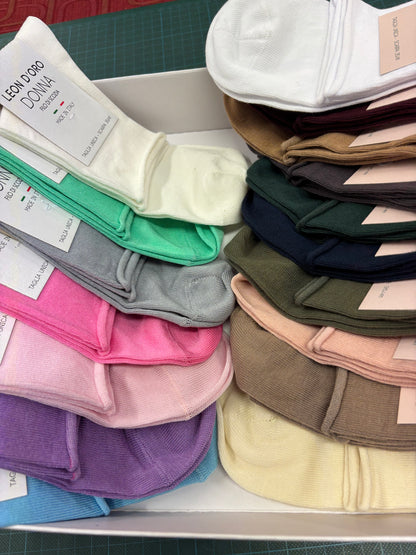 Calze uomo, donna senza elastico, taglio laser ￼