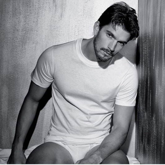 T-shirt Uomo Enrico Coveri ET 1104 collo fruit  Mezza Manica 100% Cotone