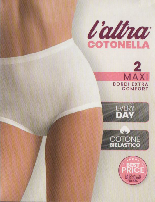 Slip donna vita alta 2pz Cotonella GD107