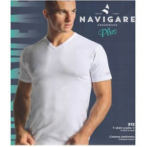 Maglia uomo scollo V puro cotone